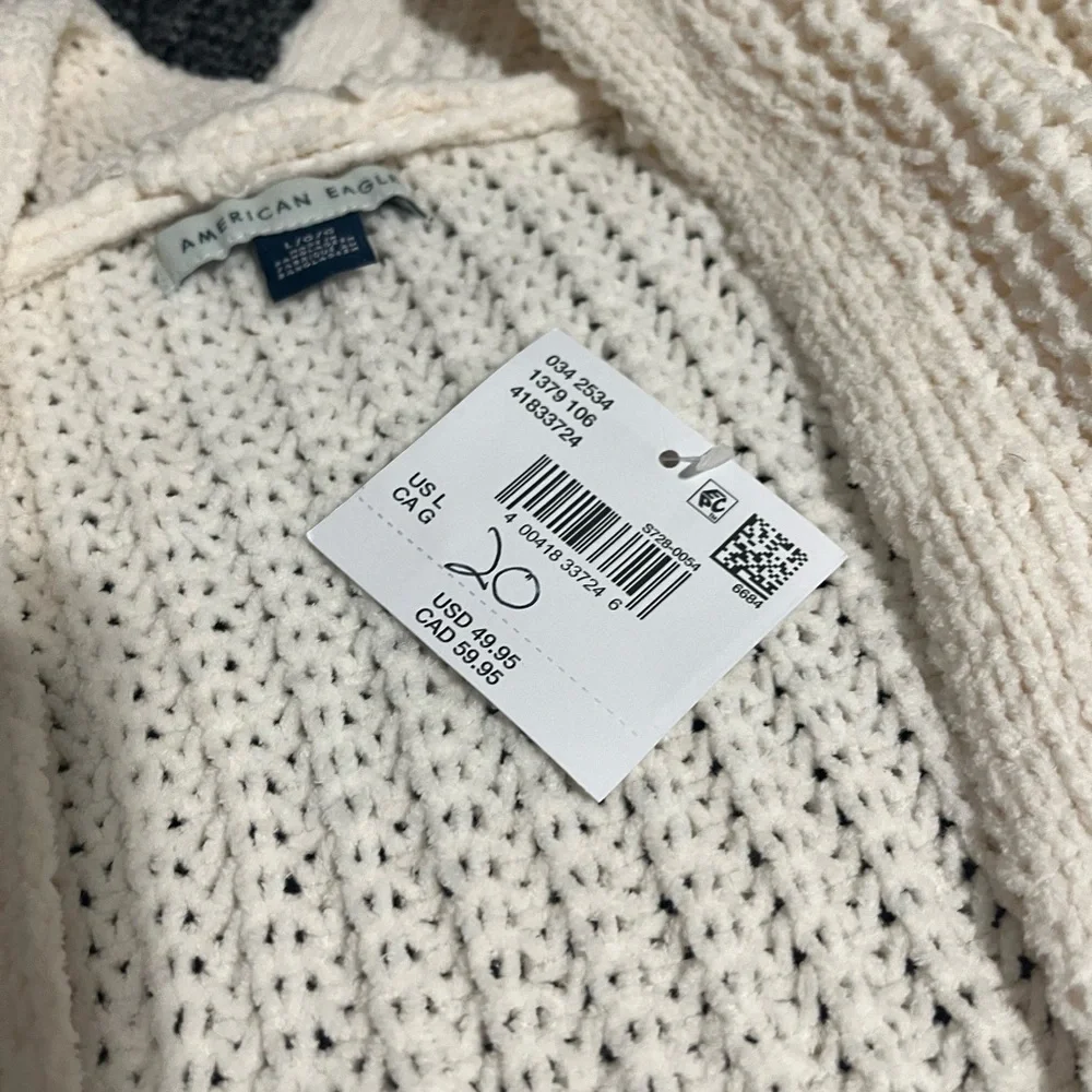 American Eagle Outfitters Cream Knit Cardigan - Picture 3 of 4